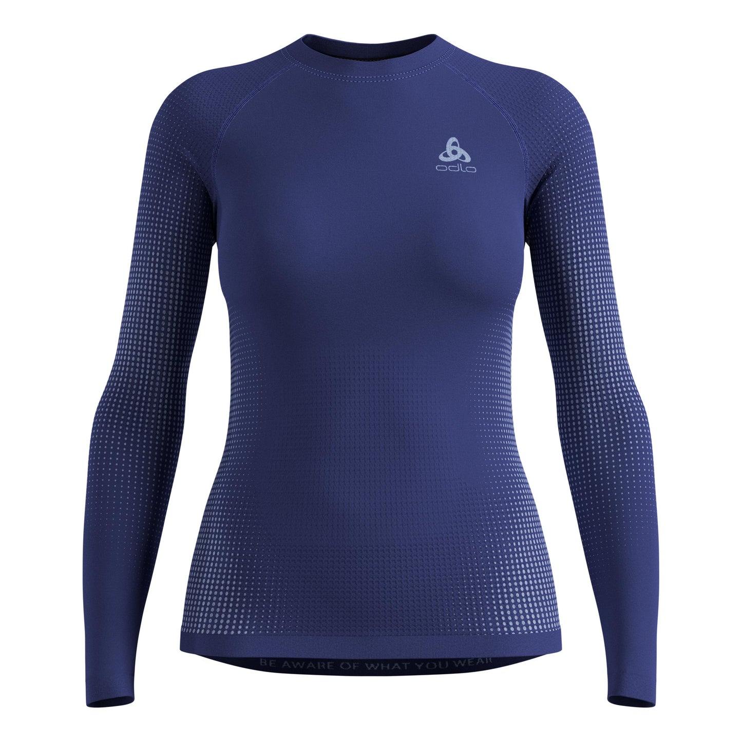 Odlo Performance WarmCrew Manica lunga Donna-blu