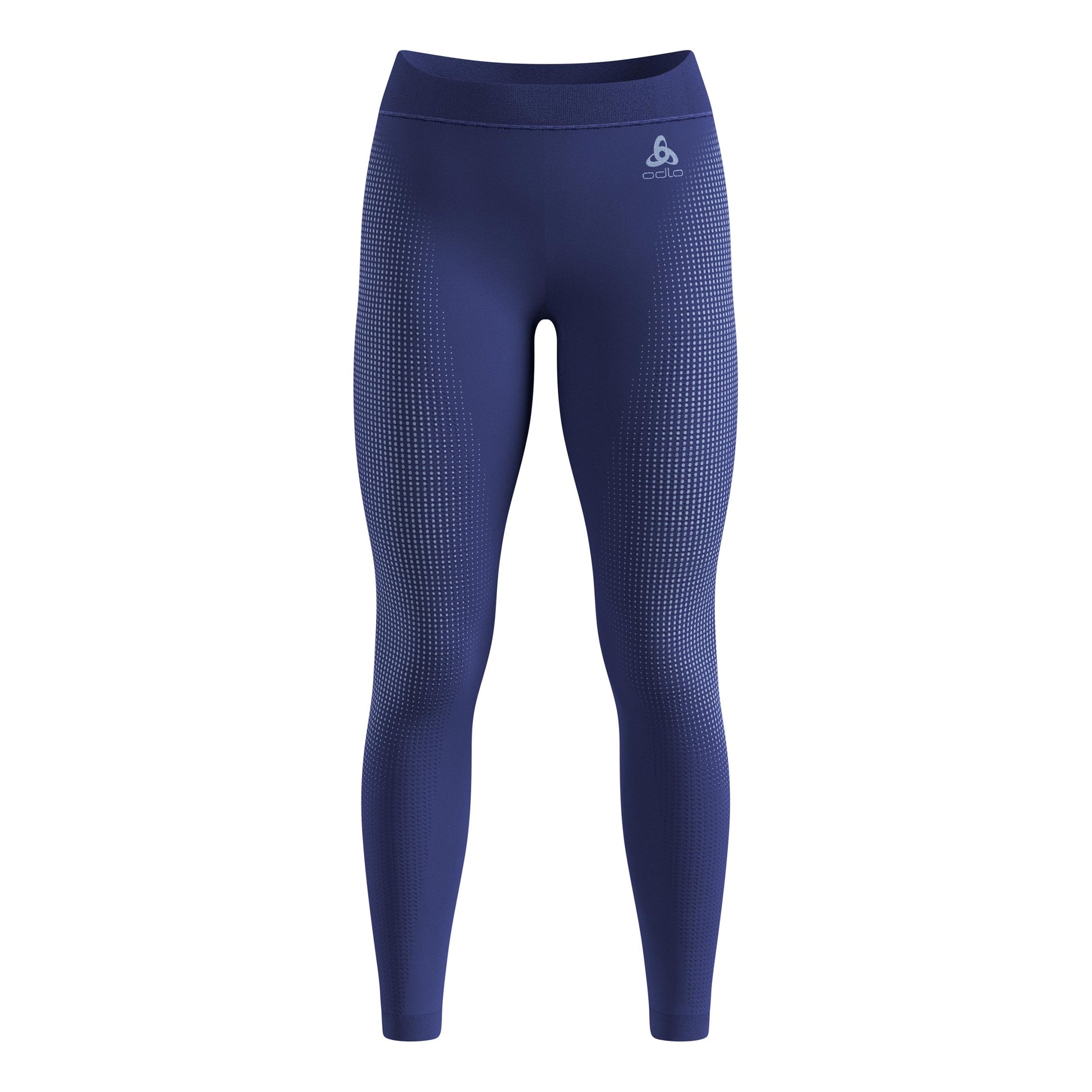 Odlo Performance Warm Eco Big Logo Bottom Long Calzamaglia Donna-blu