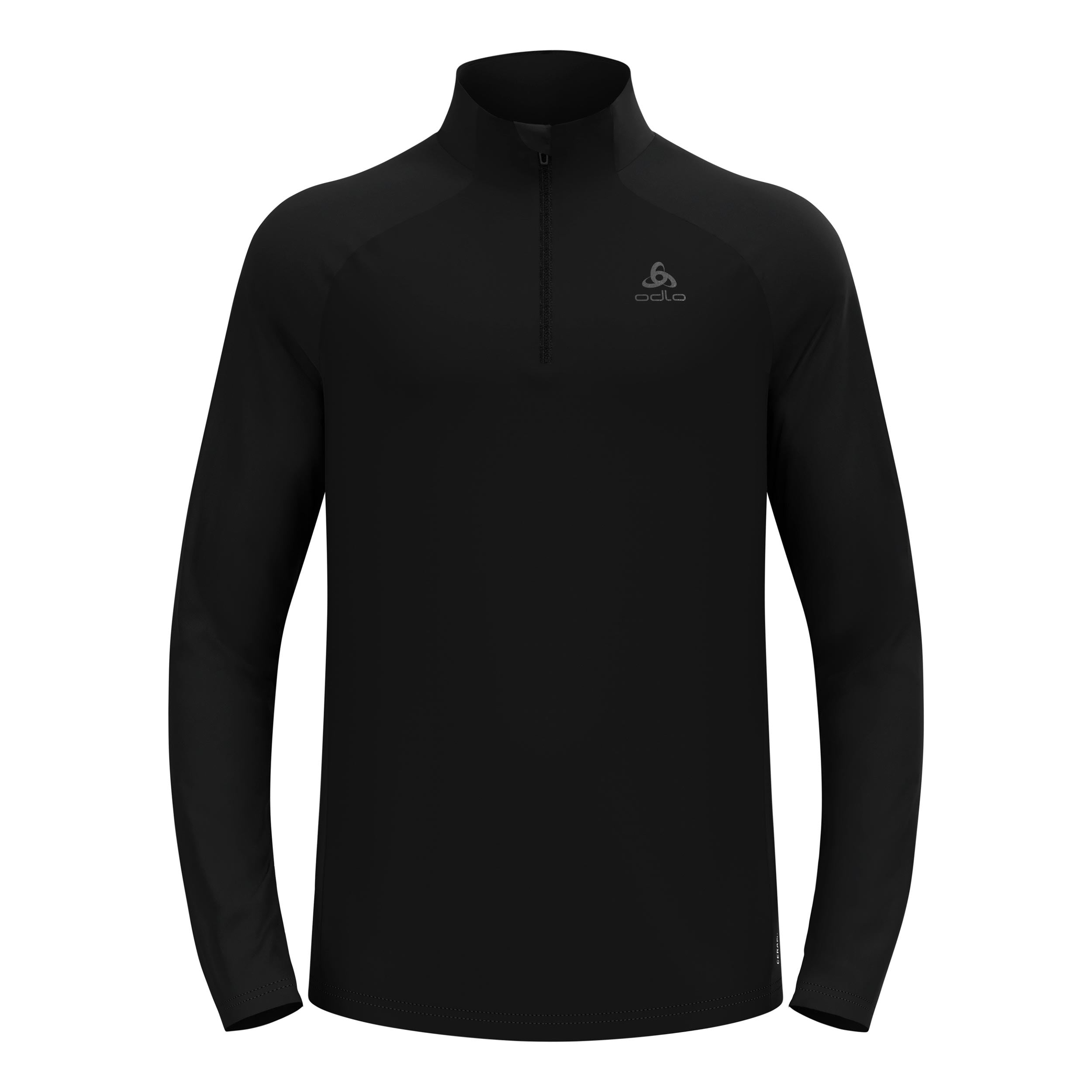 Odlo Essential Ceramiwarm Mid Layer 1/2 Zip Camicia da corsa Uomini - nero