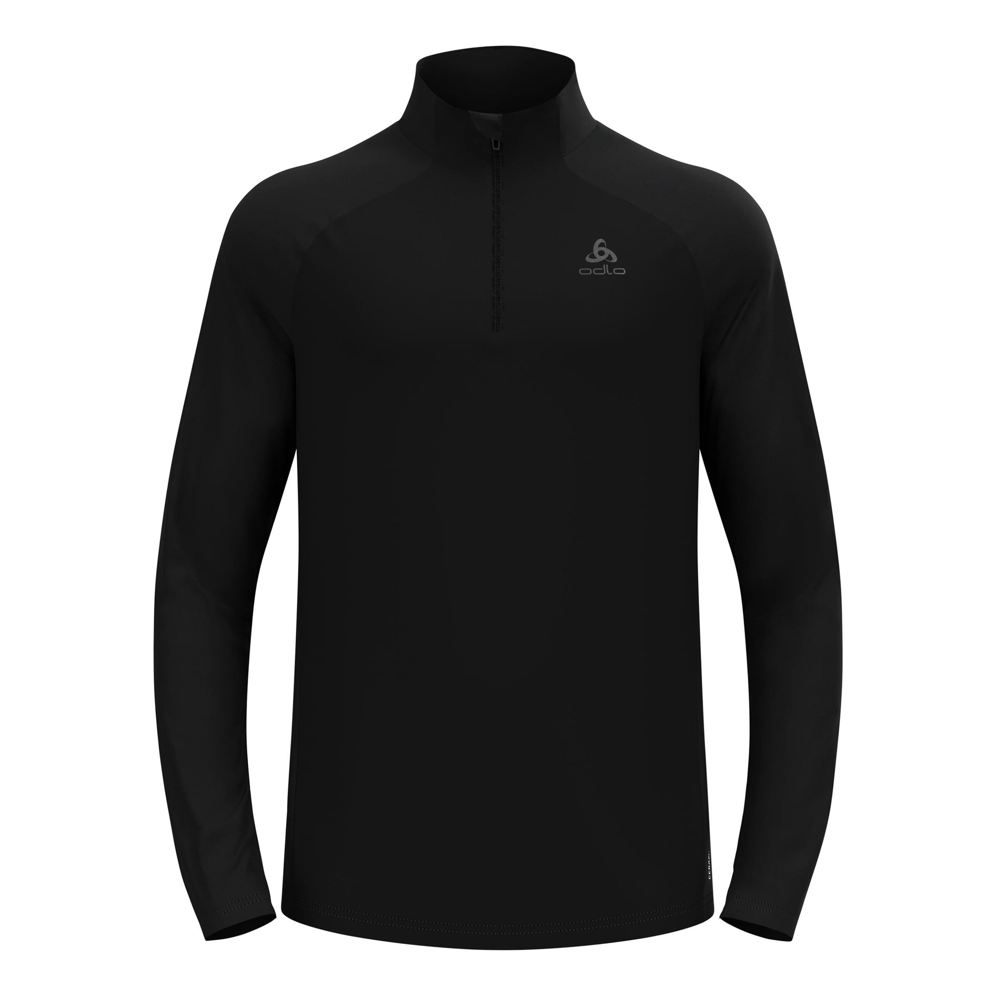 Odlo Essential Ceramiwarm Mid Layer 1/2 Zip Camicia da corsa Uomini - nero