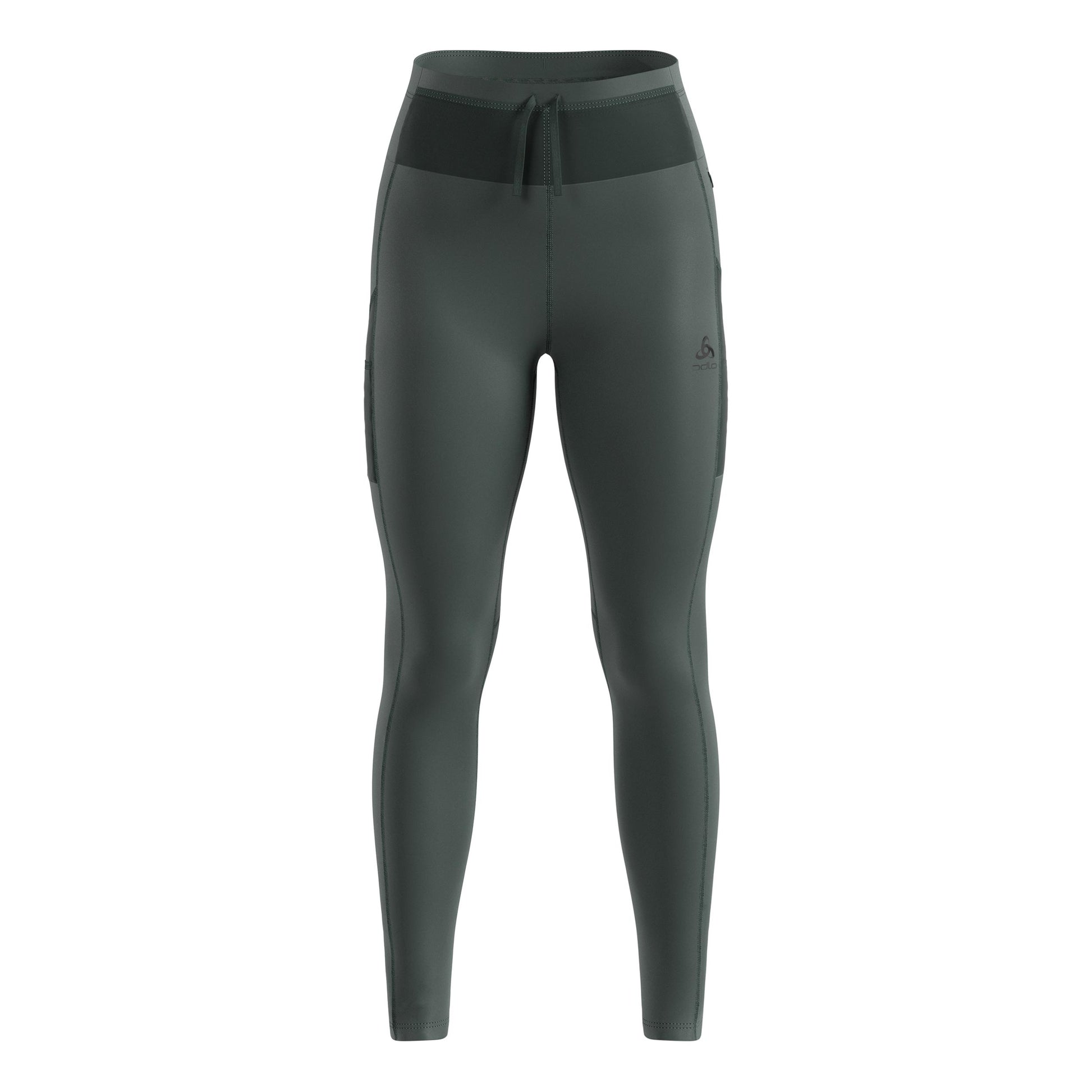 Odlo X-Alp Cargo Winter Calzamaglia Da Corsa Donna-Oliva