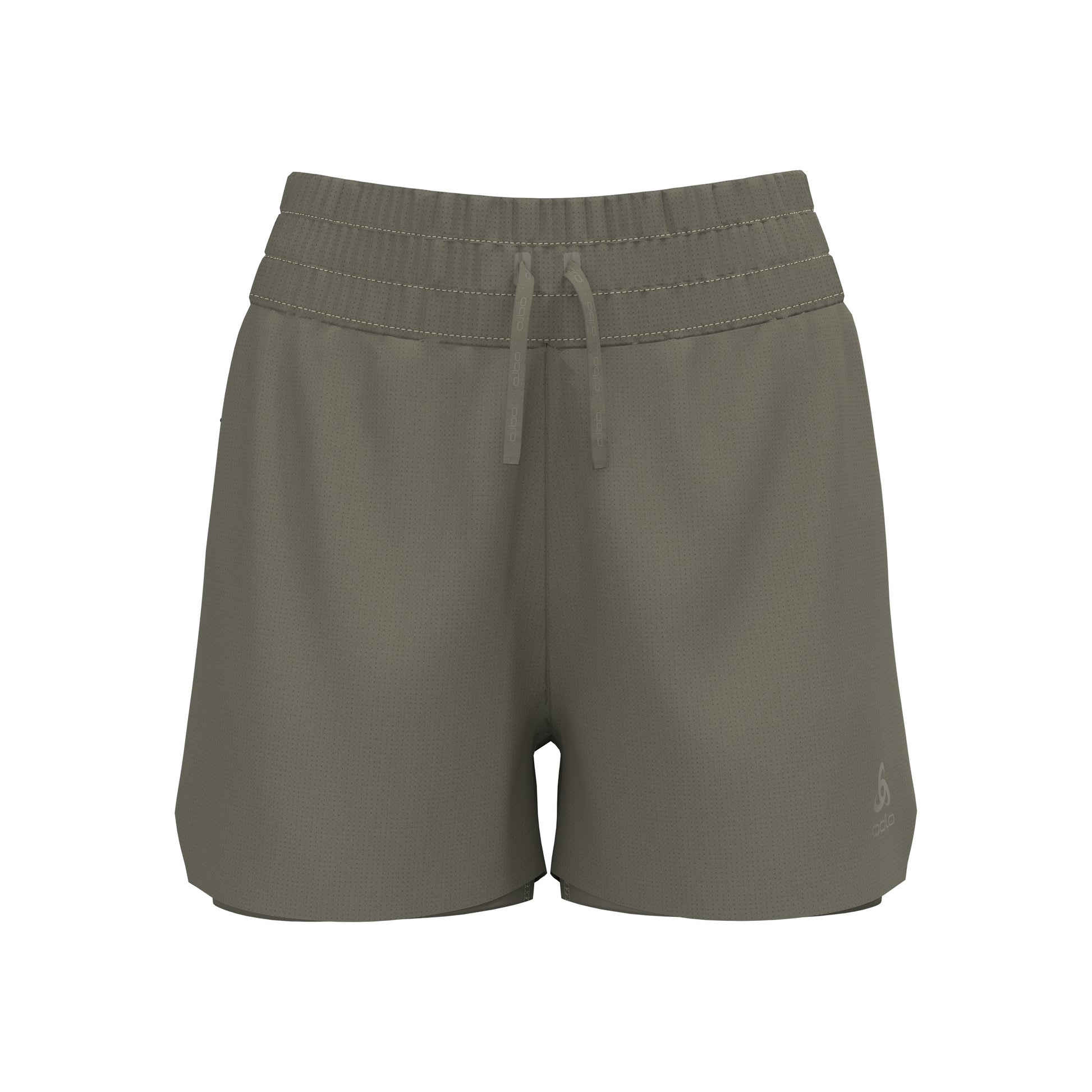 Odlo Zeroweight 3in 2in1 Pantaloncini da corsa Donna - cachi,