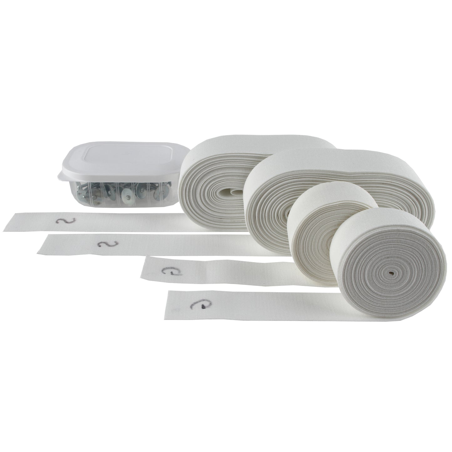 Easy Lines Midcourt Set Di Linee 4 Rotoli Campo In Terra Rossa-Bianco