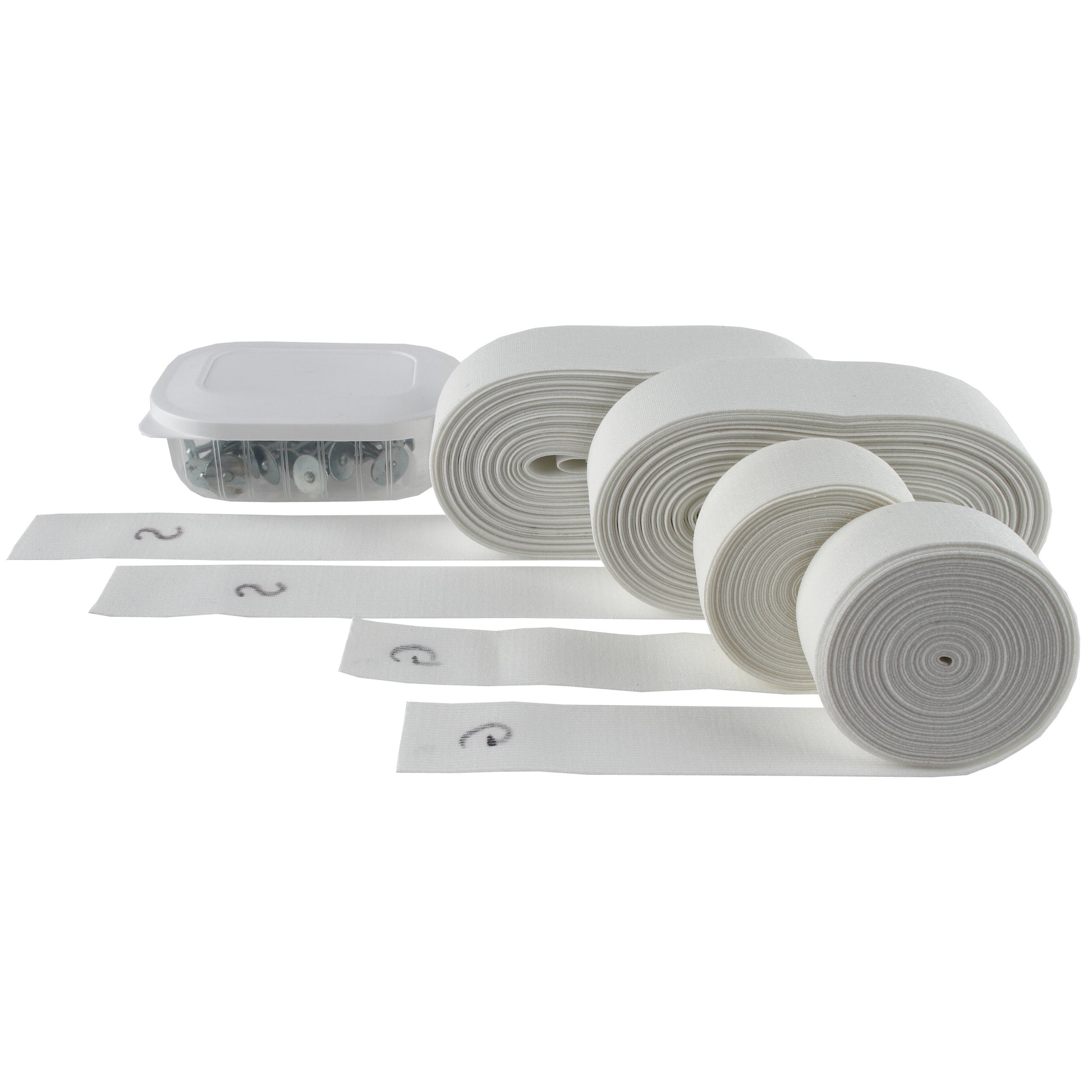 Easy Lines Midcourt Set Di Linee 4 Rotoli Campo In Terra Rossa-Bianco