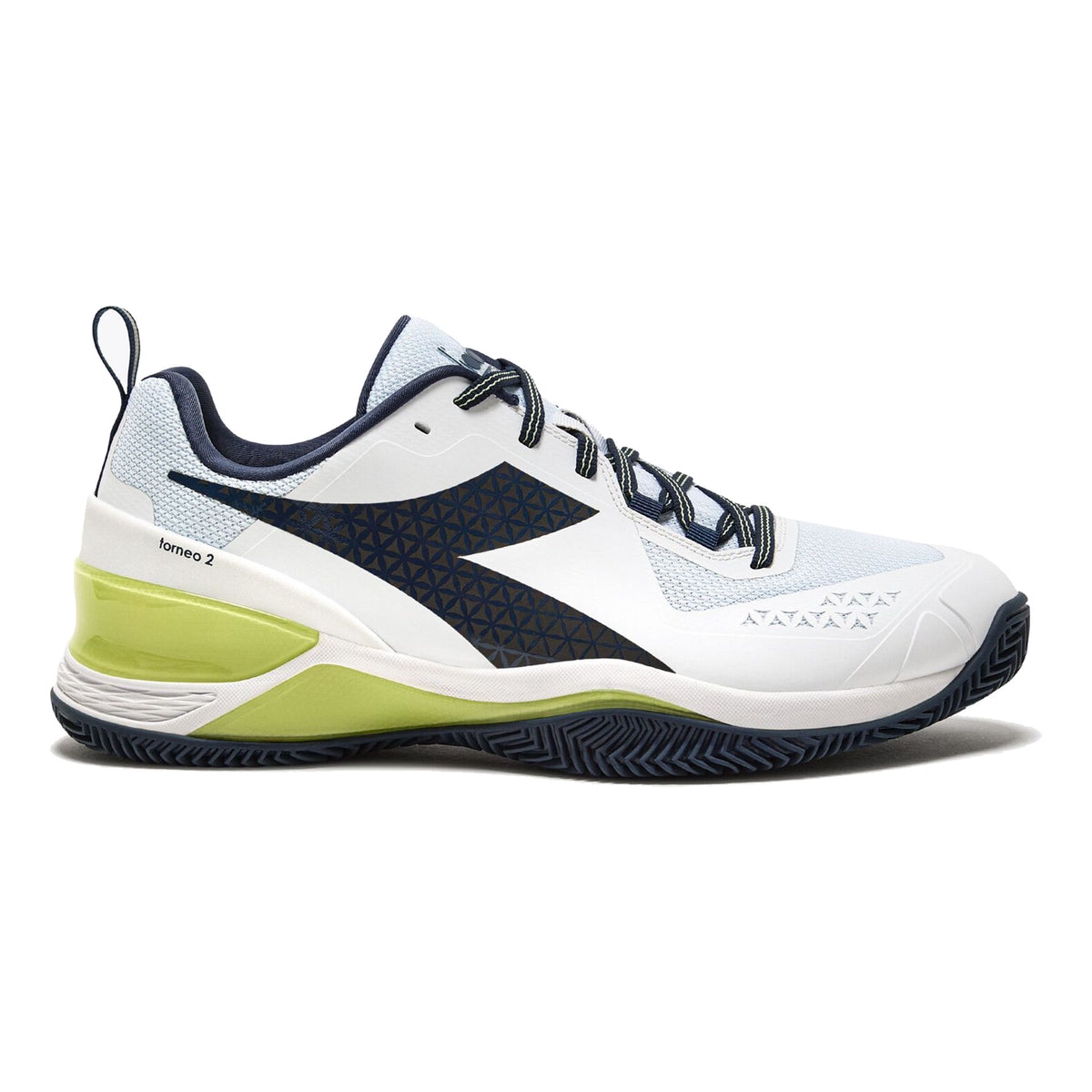 Diadora Blushield Torneo 2 Scarpa Per Terra Rossa Uomini-Bianco,Blu