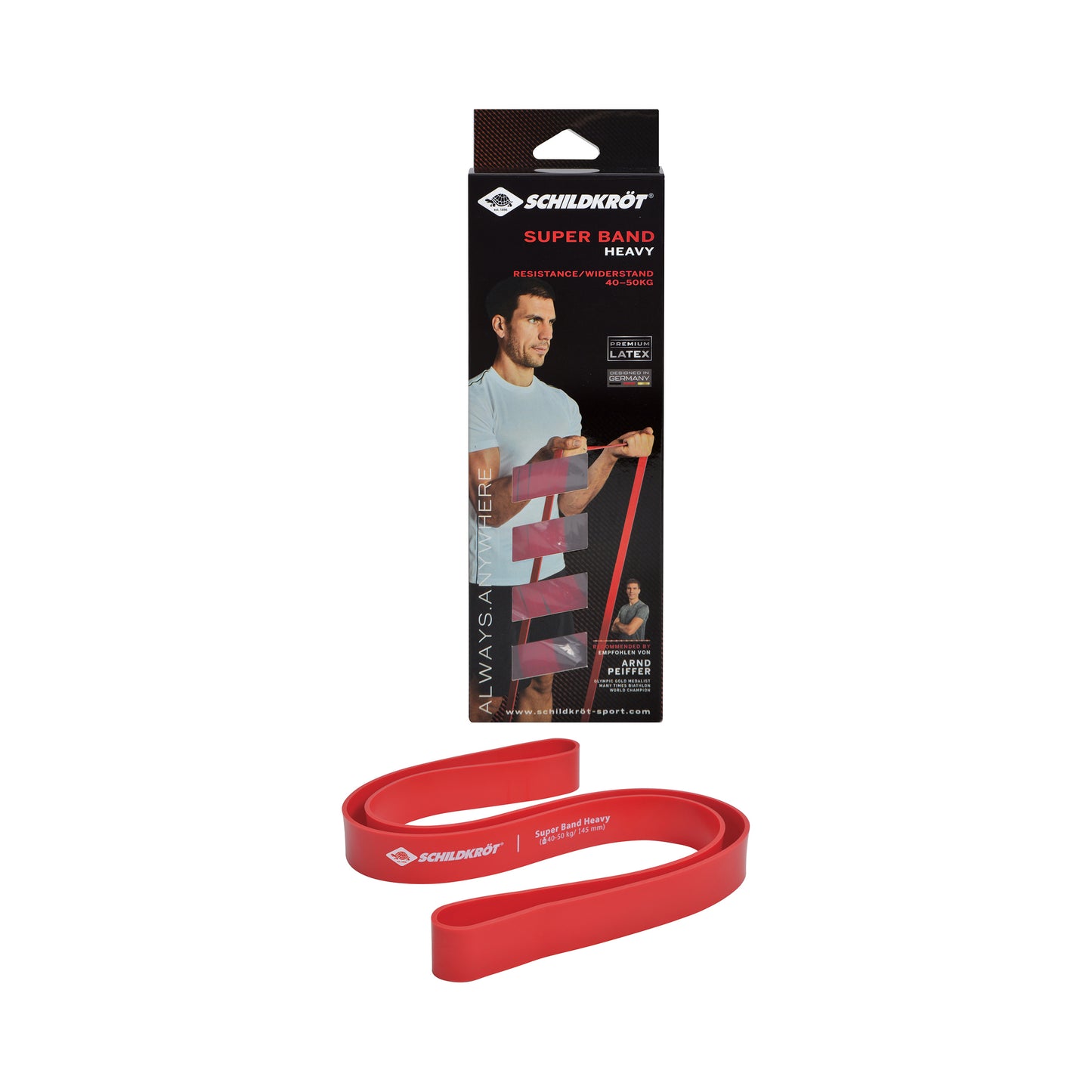 Schildkröt Fitness Super Band Heavy Bande Di Resistenza-Rosso