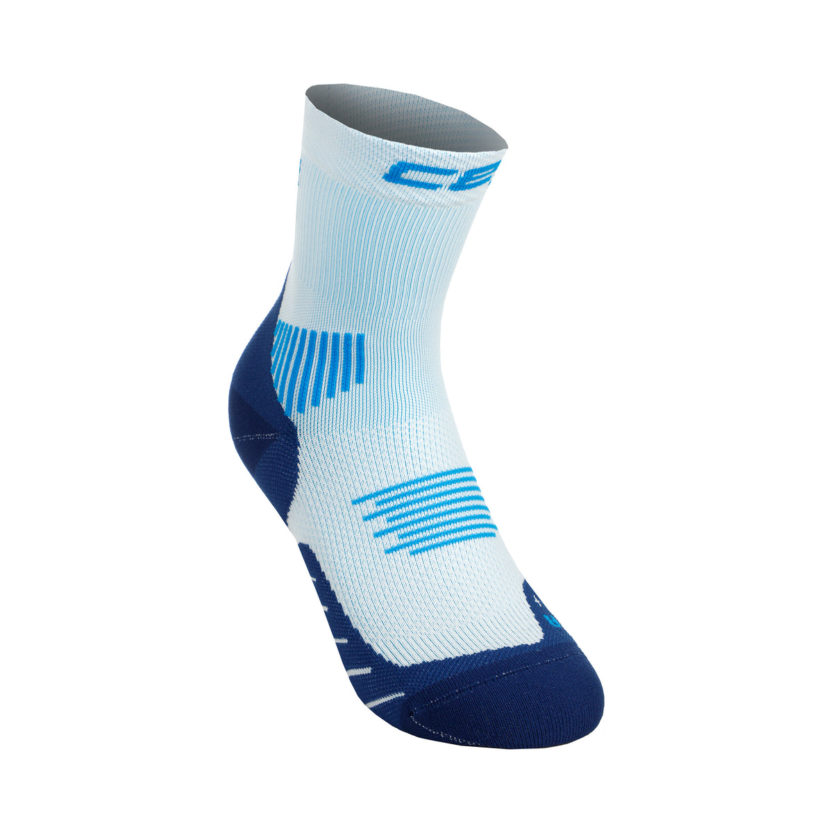 CEP Core Mid Cut 5.0 Calzini A Compressione Donna-Blu Chiaro,Blu Scuro