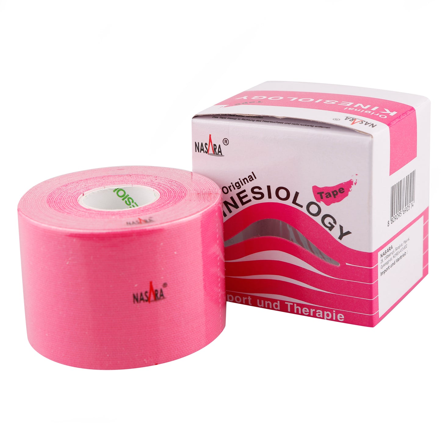 Nasara Kinesiologie Nastro 1 Rotolo-Rosa