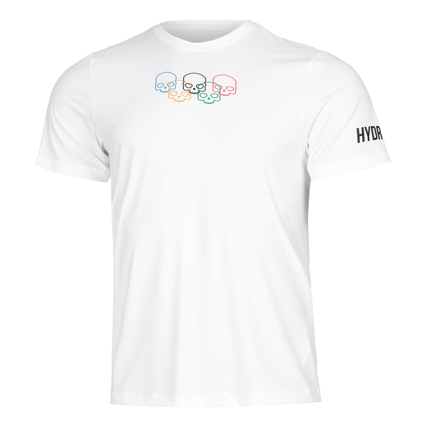 Hydrogen Olympic Skull Tech Maglietta Uomini - bianco, multicolore
