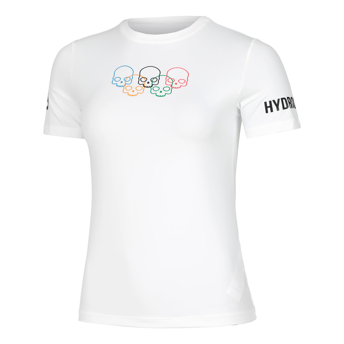 Hydrogen Olympic Skull Tech Maglietta Donna - bianco,