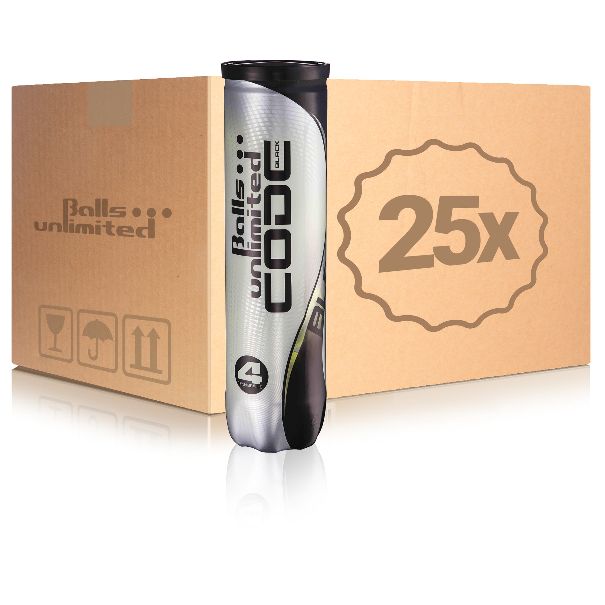 Balls Unlimited 25 tubi da 4 Code Black