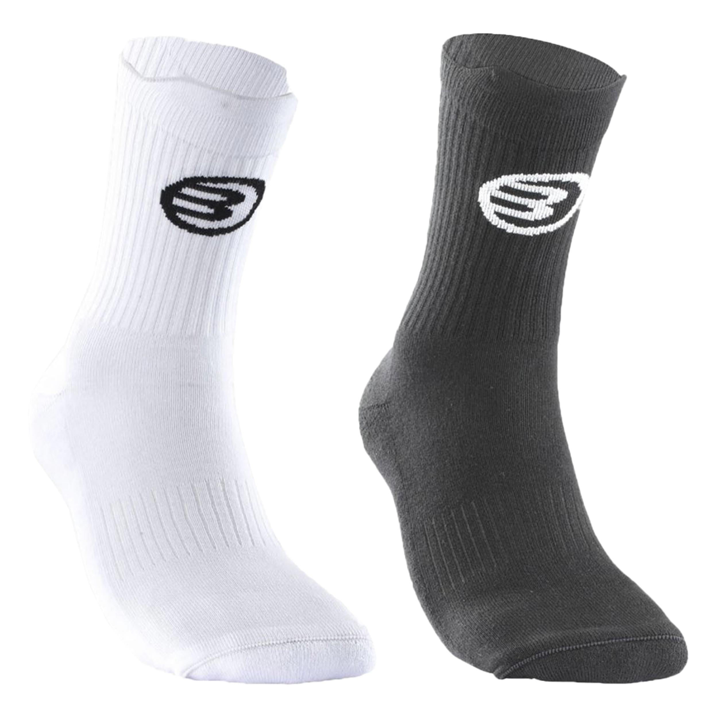 Bullpadel Bp253 (Pack 2) Calzini sportivi Unisex - nero, bianco