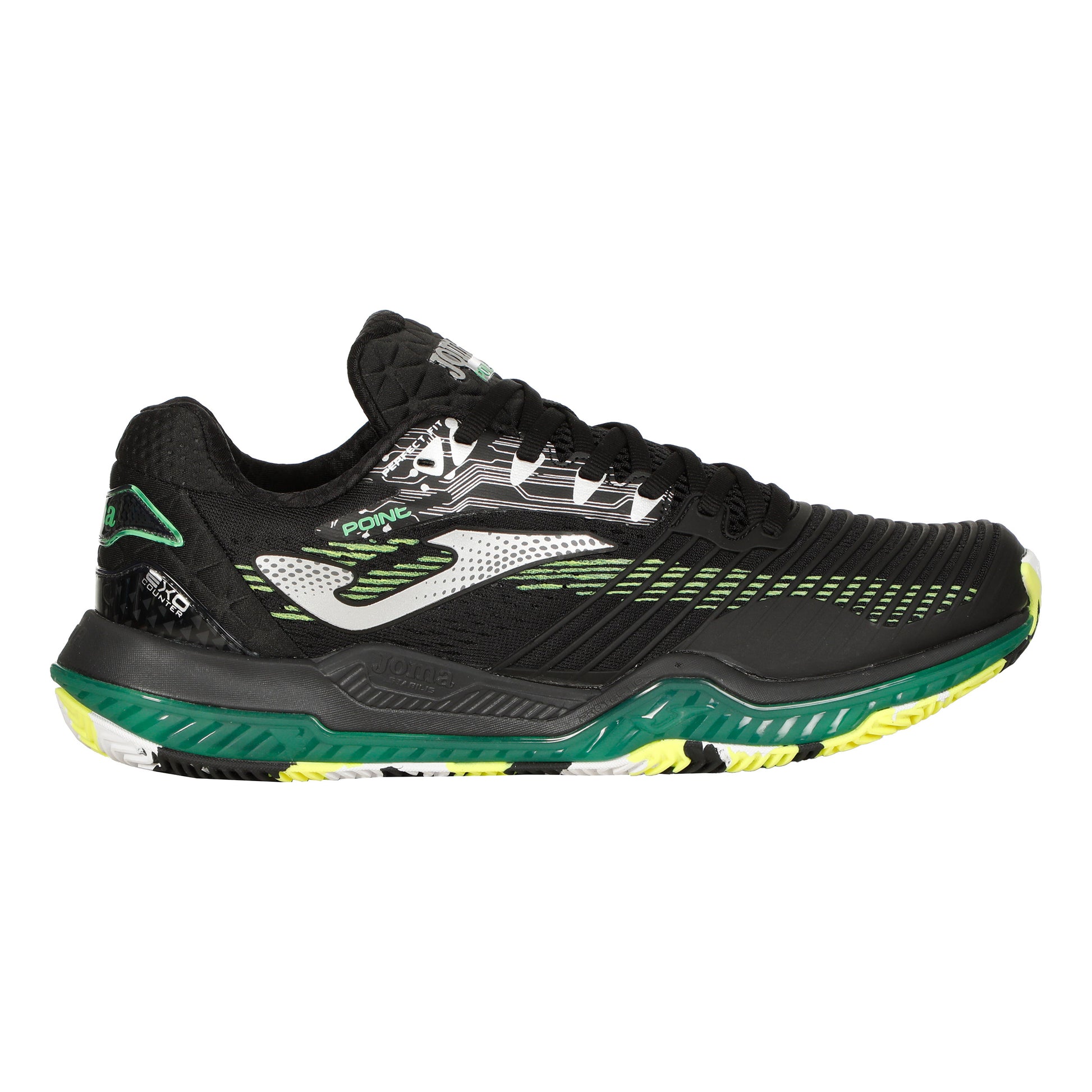 Joma Point Scarpa per terra rossa Uomini - nero,