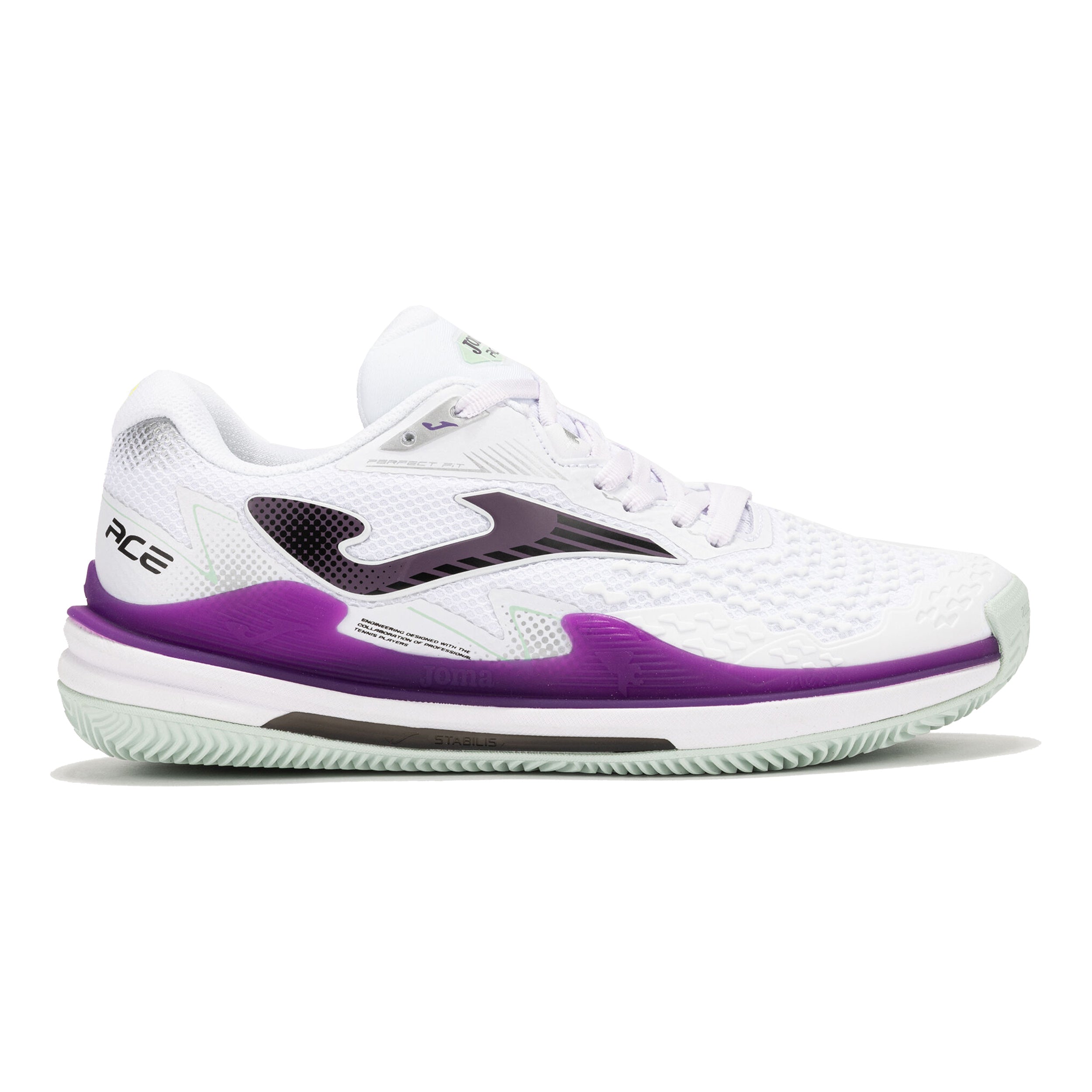 Joma Ace Scarpa Per Terra Rossa Donna-Bianco,Lilla
