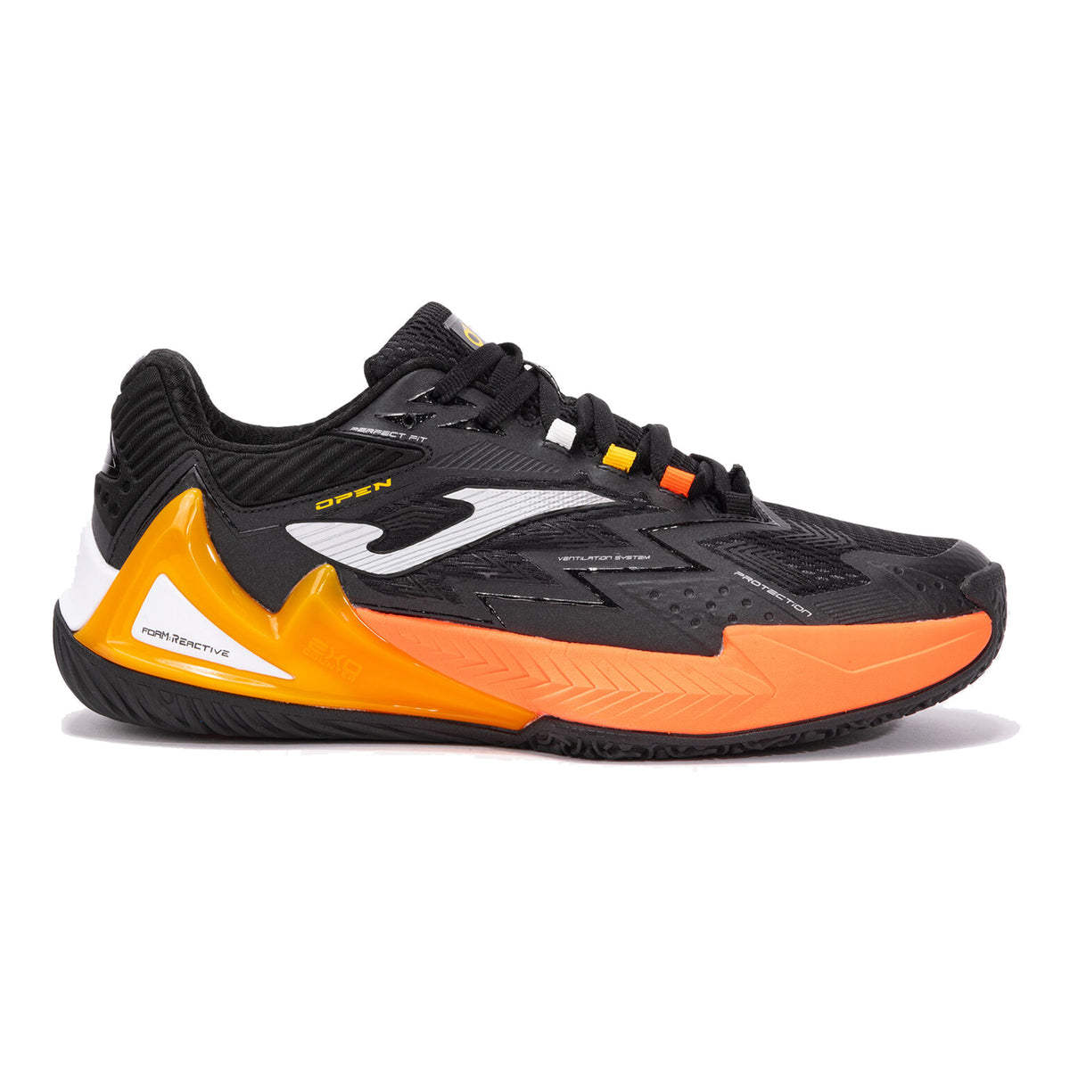Joma Open Scarpa da padel Uomini - nero, arancione
