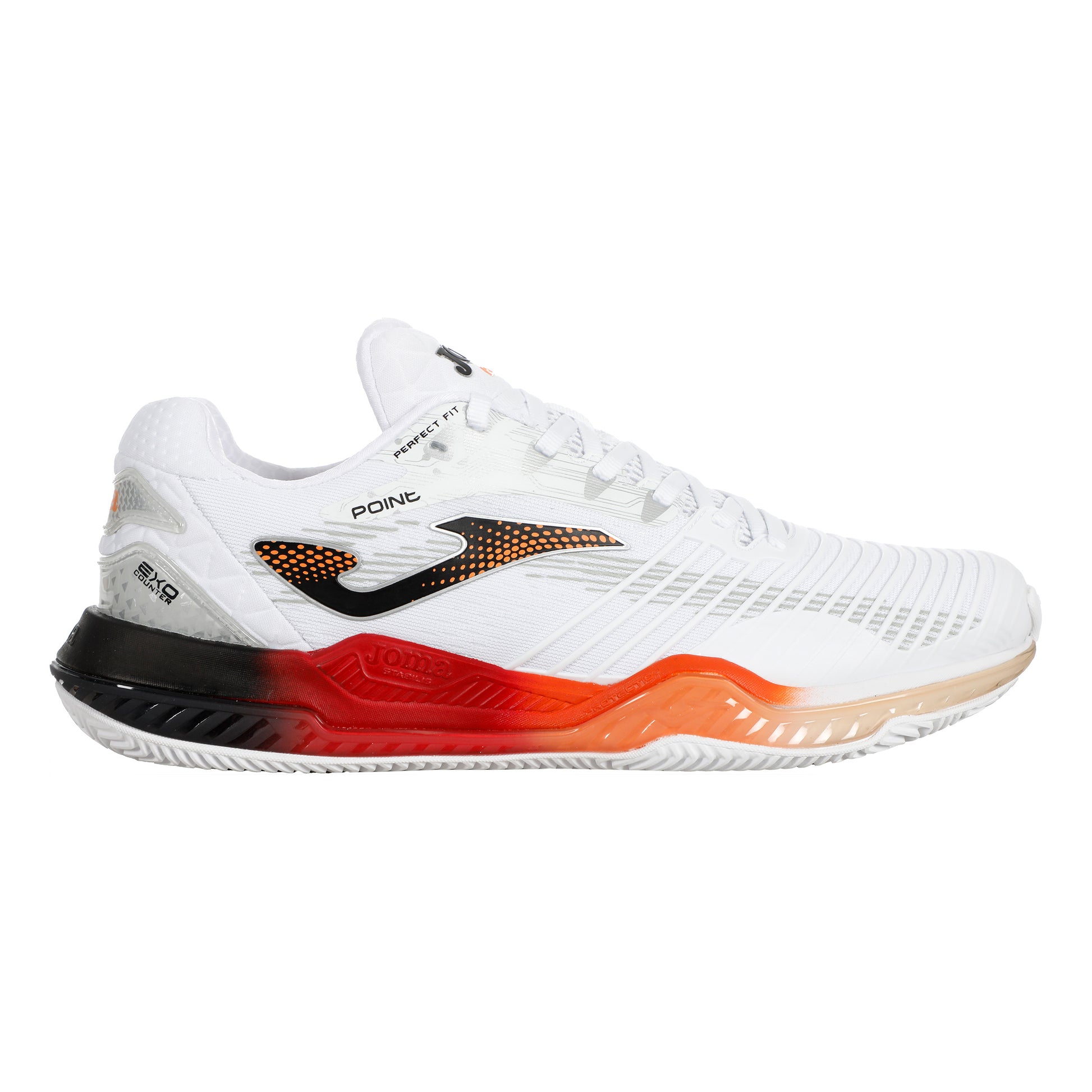 Joma Point Scarpa per terra rossa Uomini - bianco,