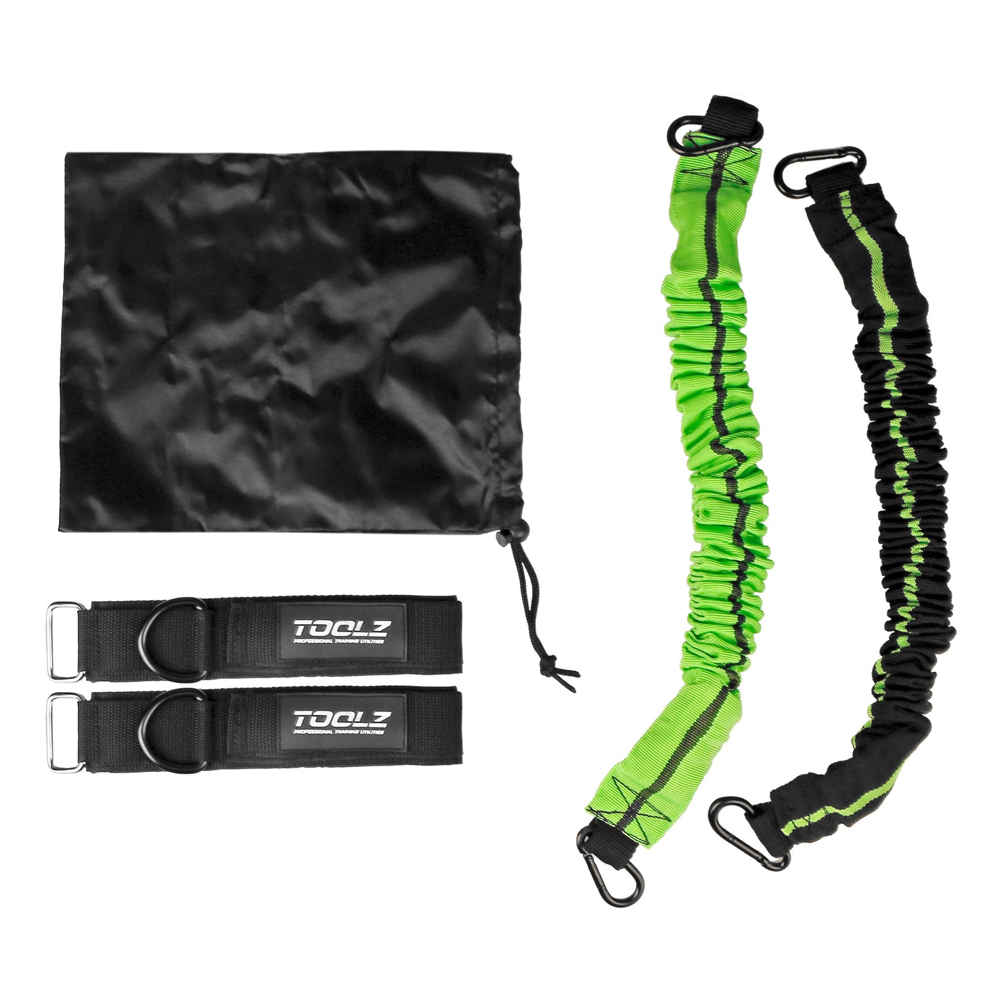 TOOLZ Multi Resistance Trainer Strumento Per Allenamento-Nero,Verde