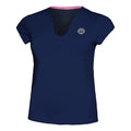 Bella 2.0 Tech V-Neck Maglietta Donna - blu scuro, bianco