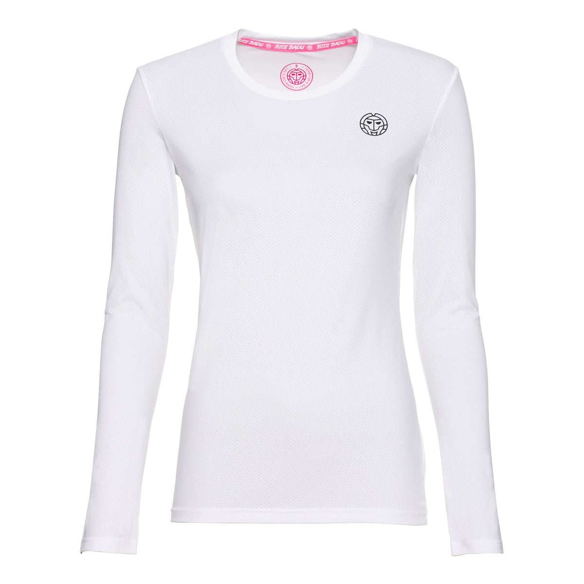 BIDI BADU Pia Tech Roundneck Manica lunga Donna - bianco, nero