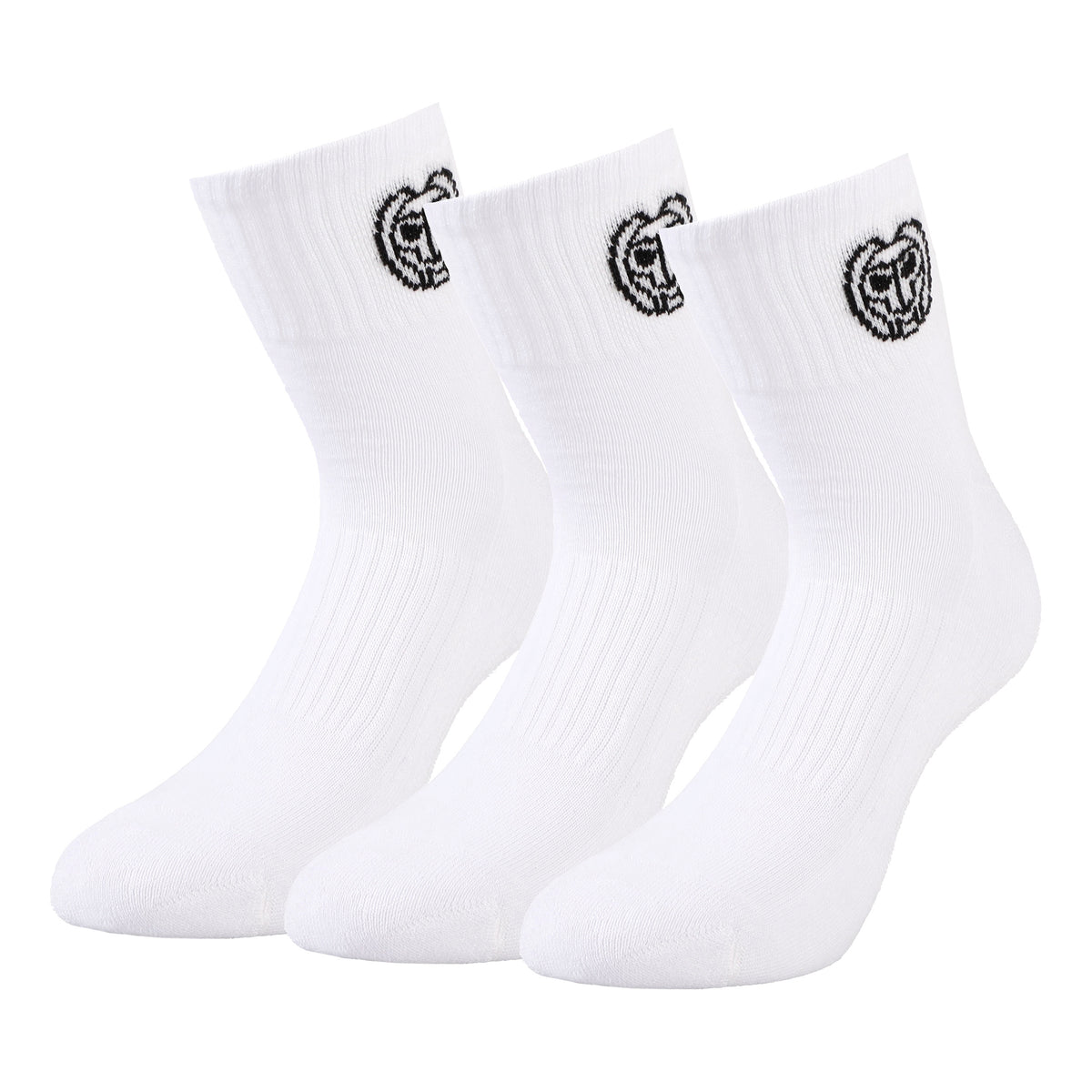 BIDI BADU Gila Ankle Tech Calzini sportivi Confezione da 3 Unisex - bianco, nero