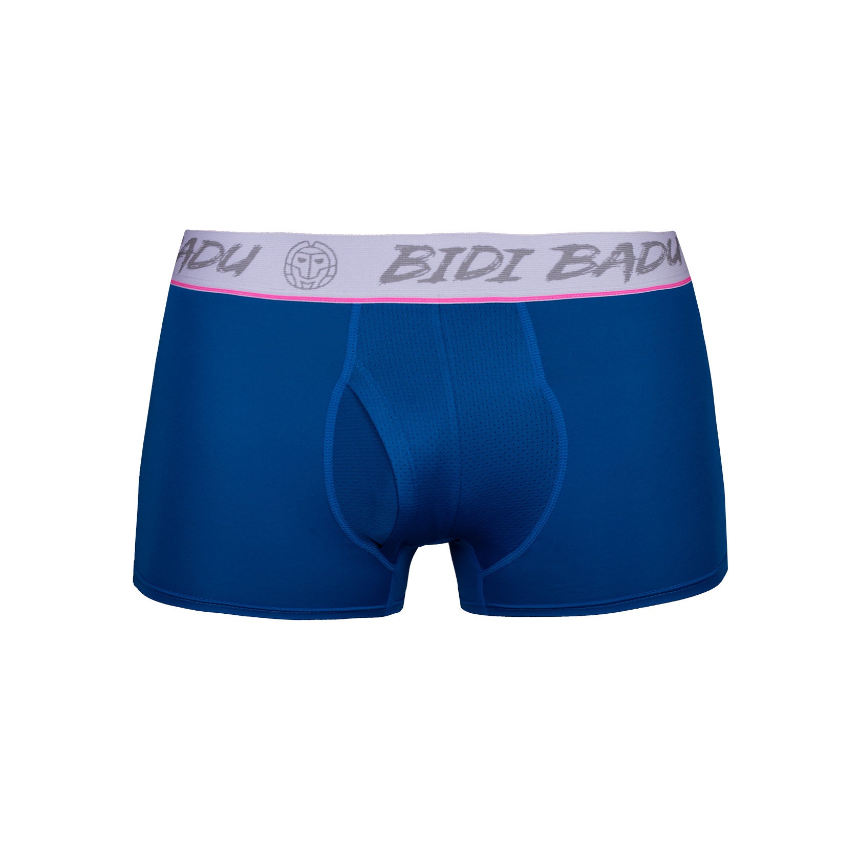 BIDI BADU Max Basic Boxer Uomini - blu scuro, bianco