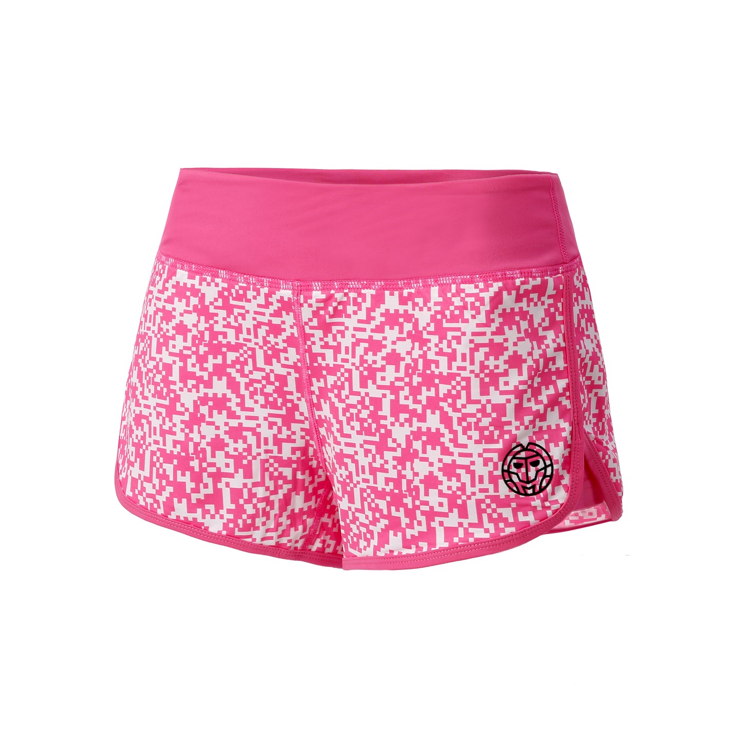 BIDI BADU Hulda Tech 2in1 Pantaloncini Edizione Speciale Donna-Rosa,Bianco