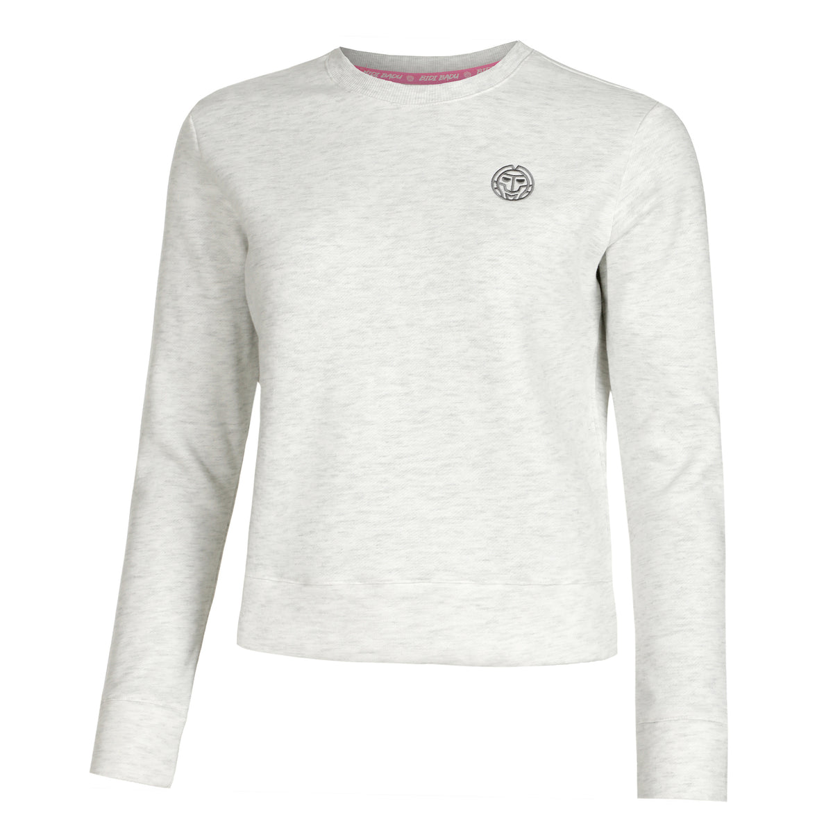 BIDI BADU Mirella Basic Crew Felpa Donna - crema,