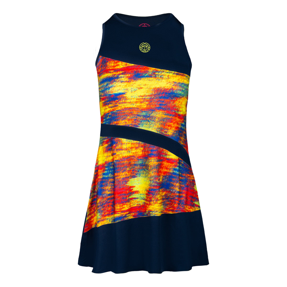 BIDI BADU Abeni Tech 2in1 Abito Donna - blu scuro, multicolore