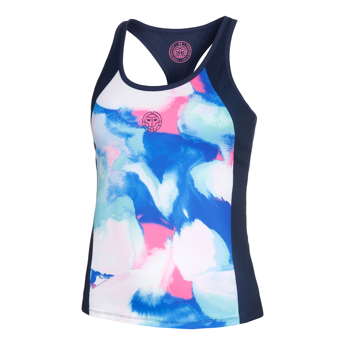BIDI BADU Jua Tech Canottiera Donna - blu scuro, multicolore