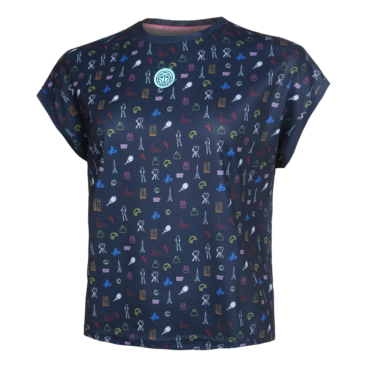 BIDI BADU Majira Tech Maglietta Donna - blu scuro, multicolore