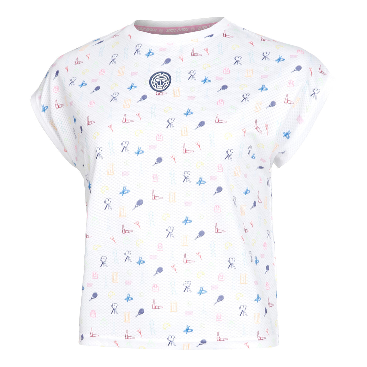BIDI BADU Majira Tech Maglietta Donna - bianco, multicolore