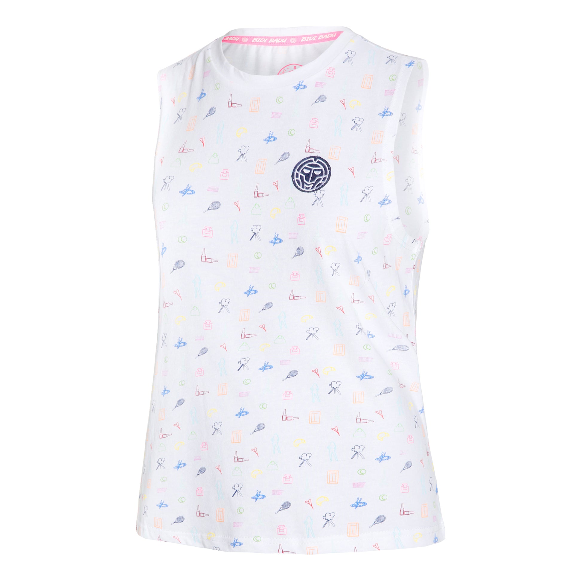 BIDI BADU Emefa Lifestyle Canottiera Donna - bianco, multicolore