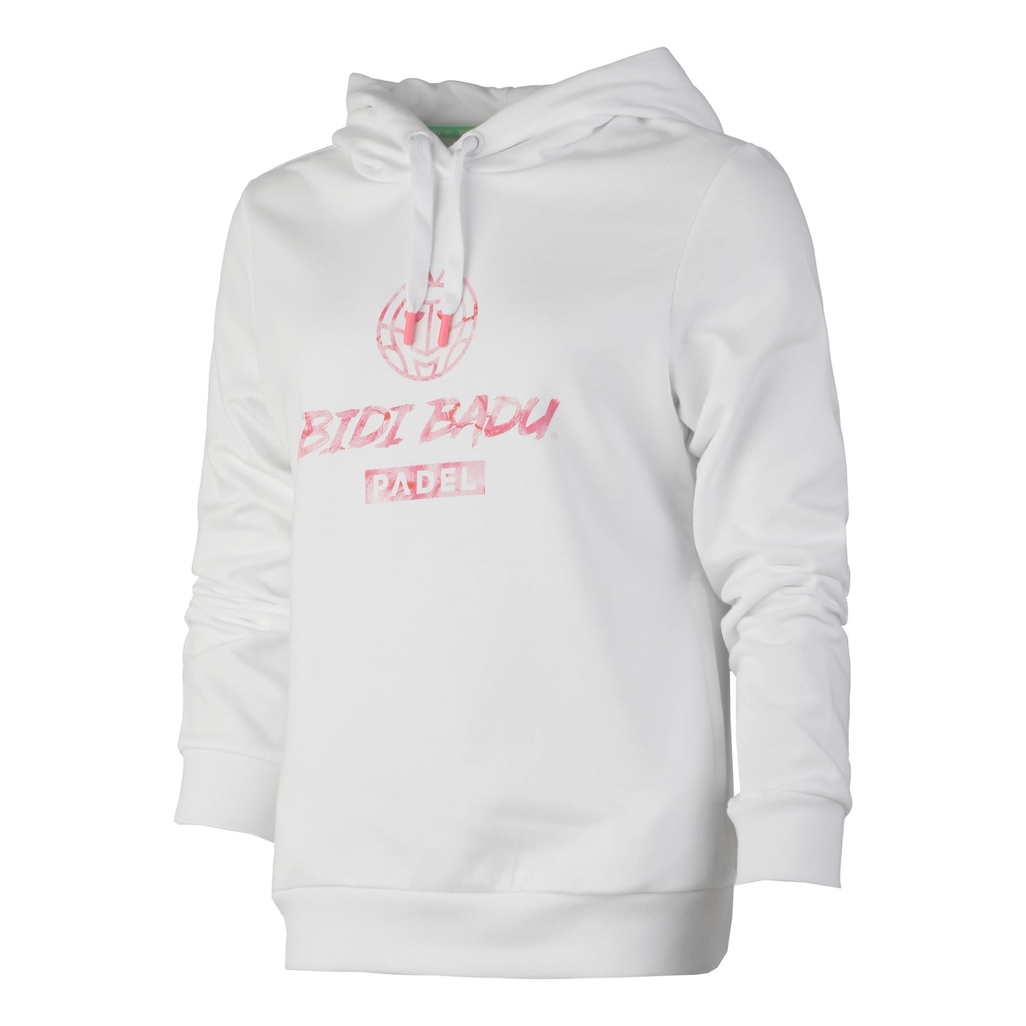 BIDI BADU Rebiya Lifestyle Felpa Con Cappuccio Donna-Bianco, Rosa