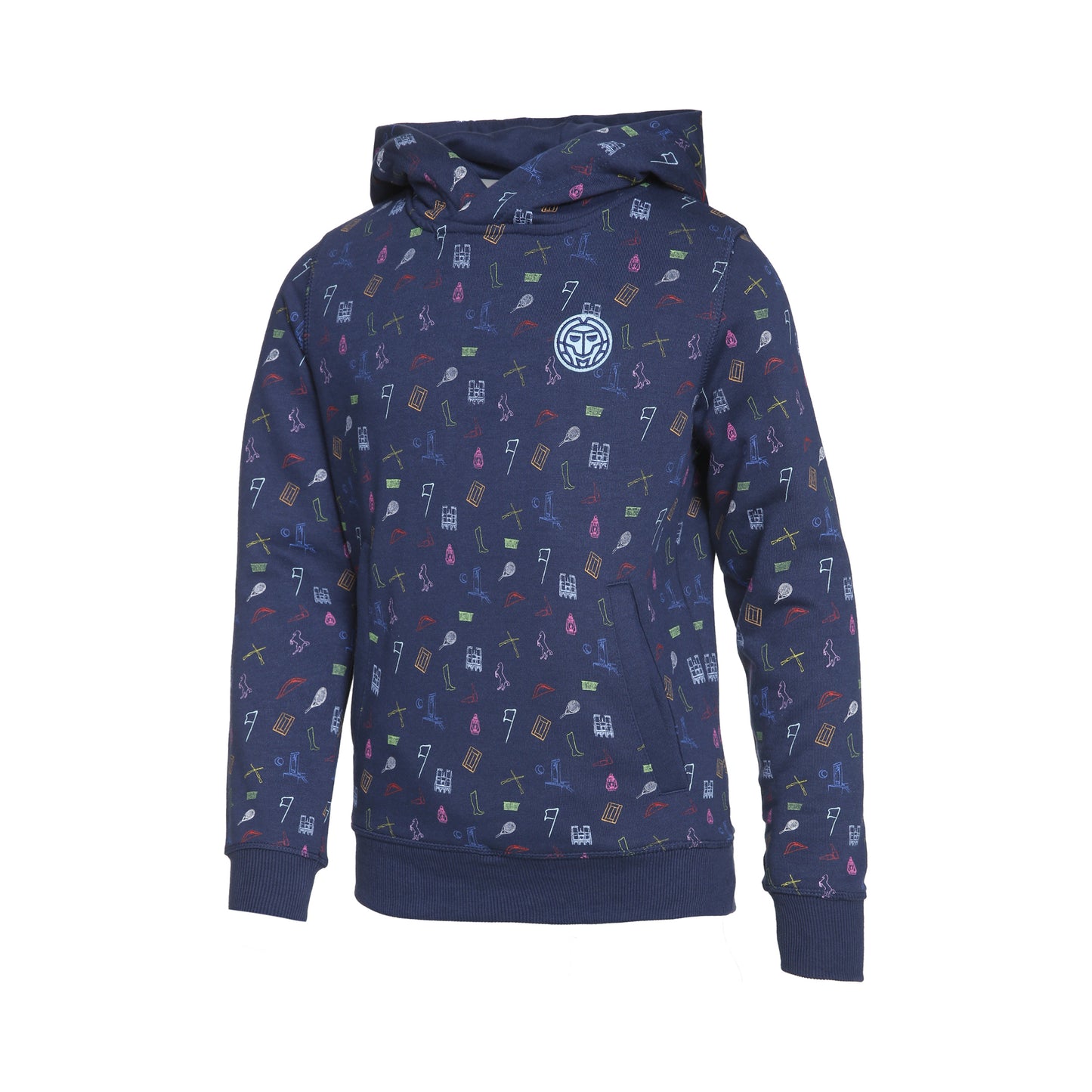 BIDI BADU Aisosa Lifestyle Felpa Con Cappuccio Ragazze-Blu Scuro,Multicolore