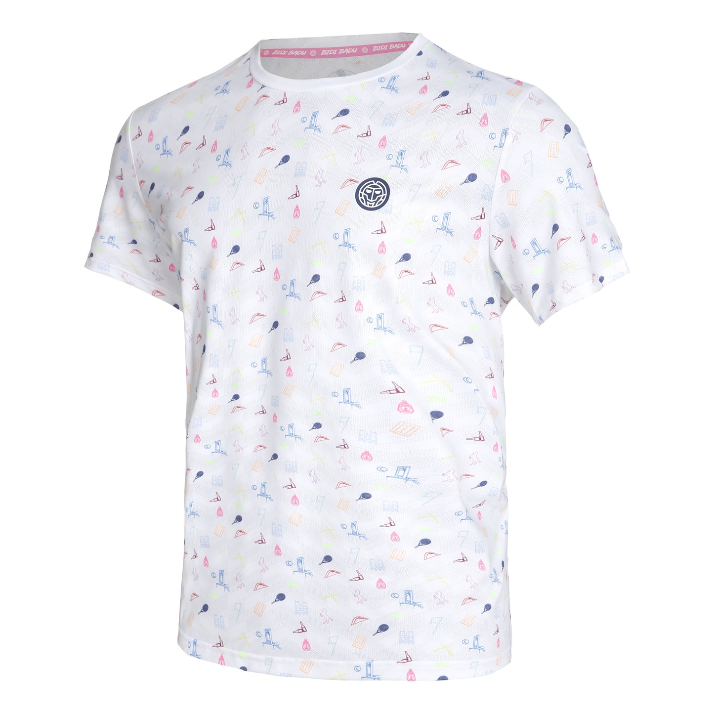 BIDI BADU Hawi Tech Maglietta Uomini - bianco, multicolore