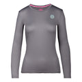 Pia Tech Roundneck Manica lunga Donna - grigio,