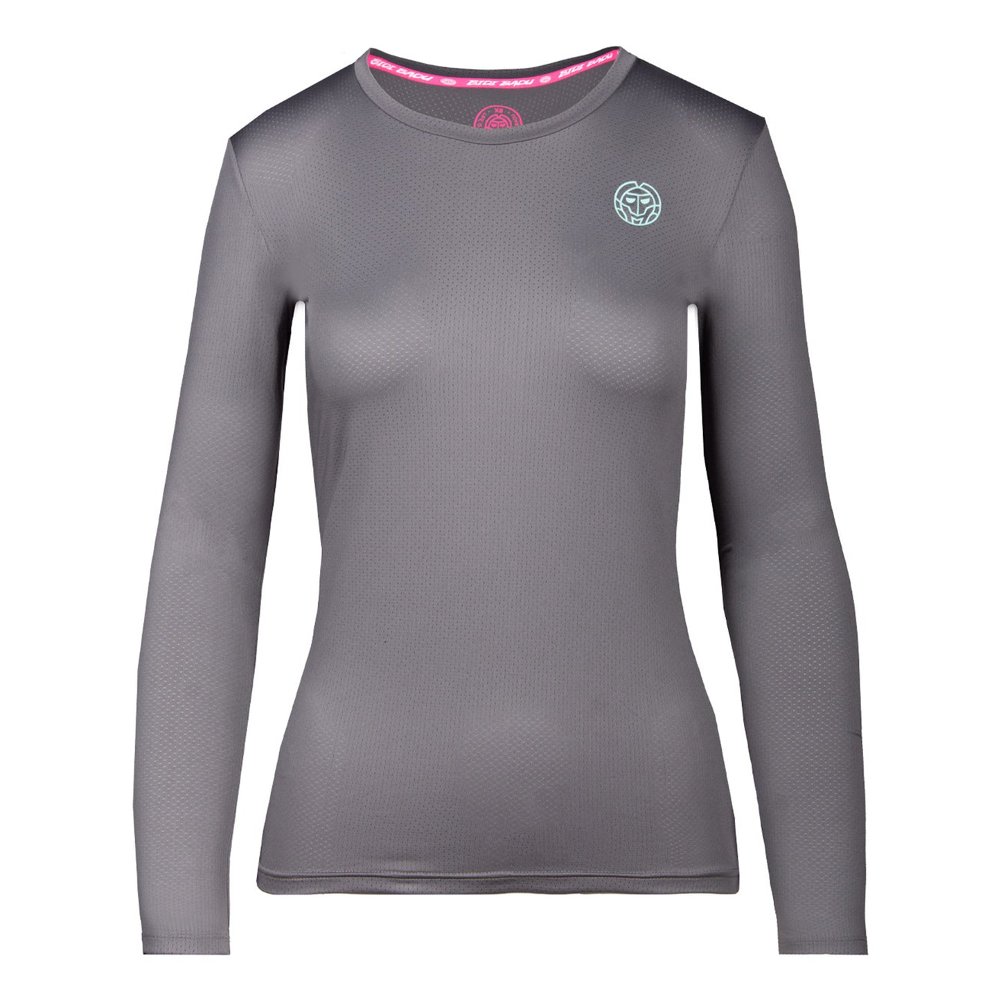 BIDI BADU Pia Tech Roundneck Manica lunga Donna - grigio,