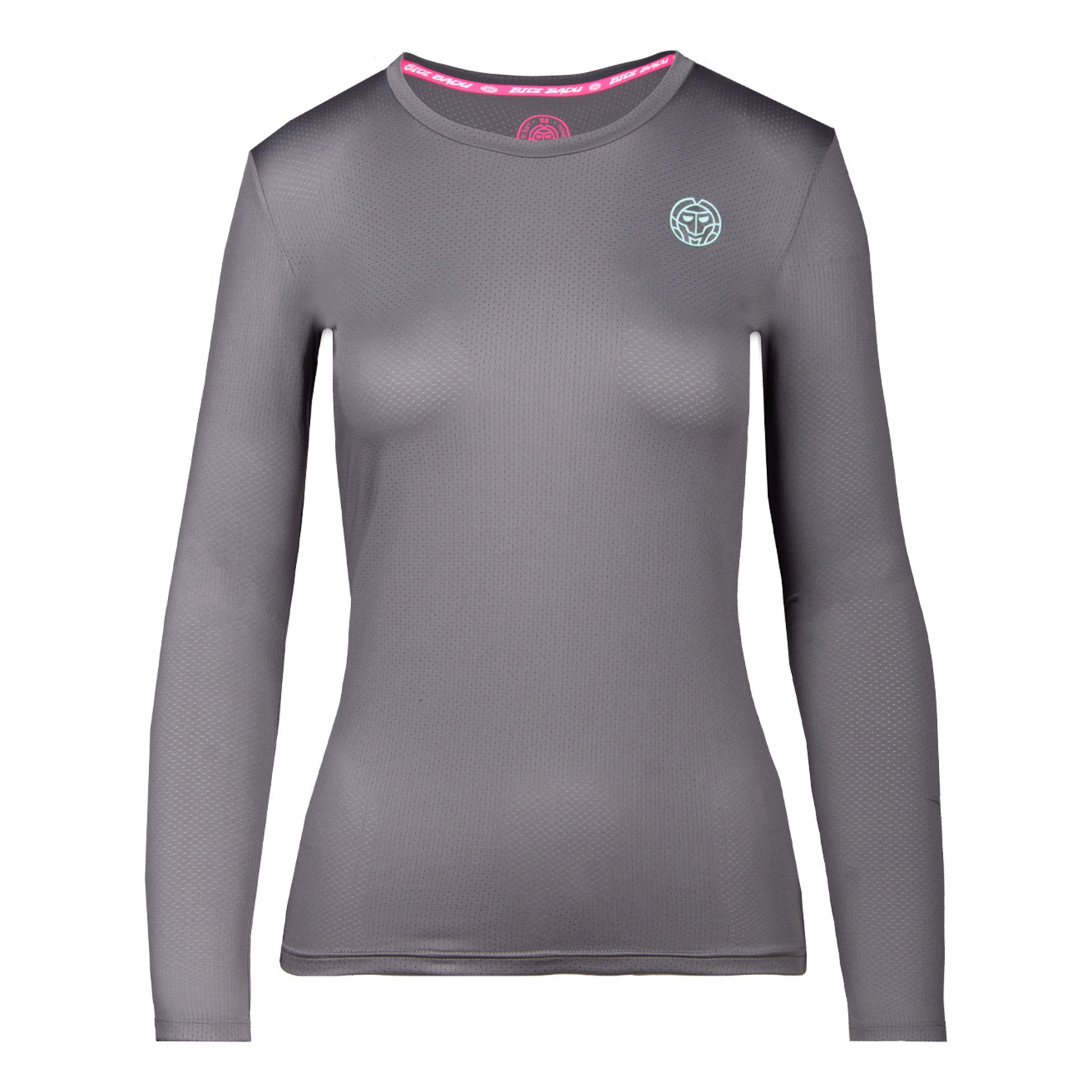 BIDI BADU Pia Tech Roundneck Manica lunga Donna - grigio,