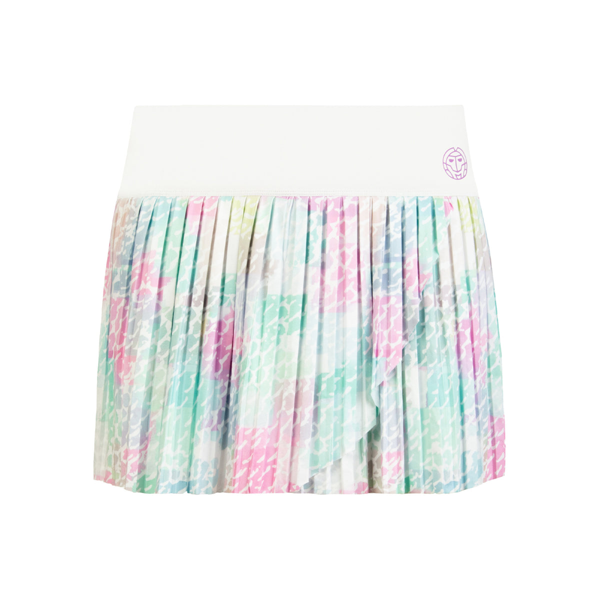 BIDI BADU Lowey Tech Plissee Gonna Donna - bianco, rosa