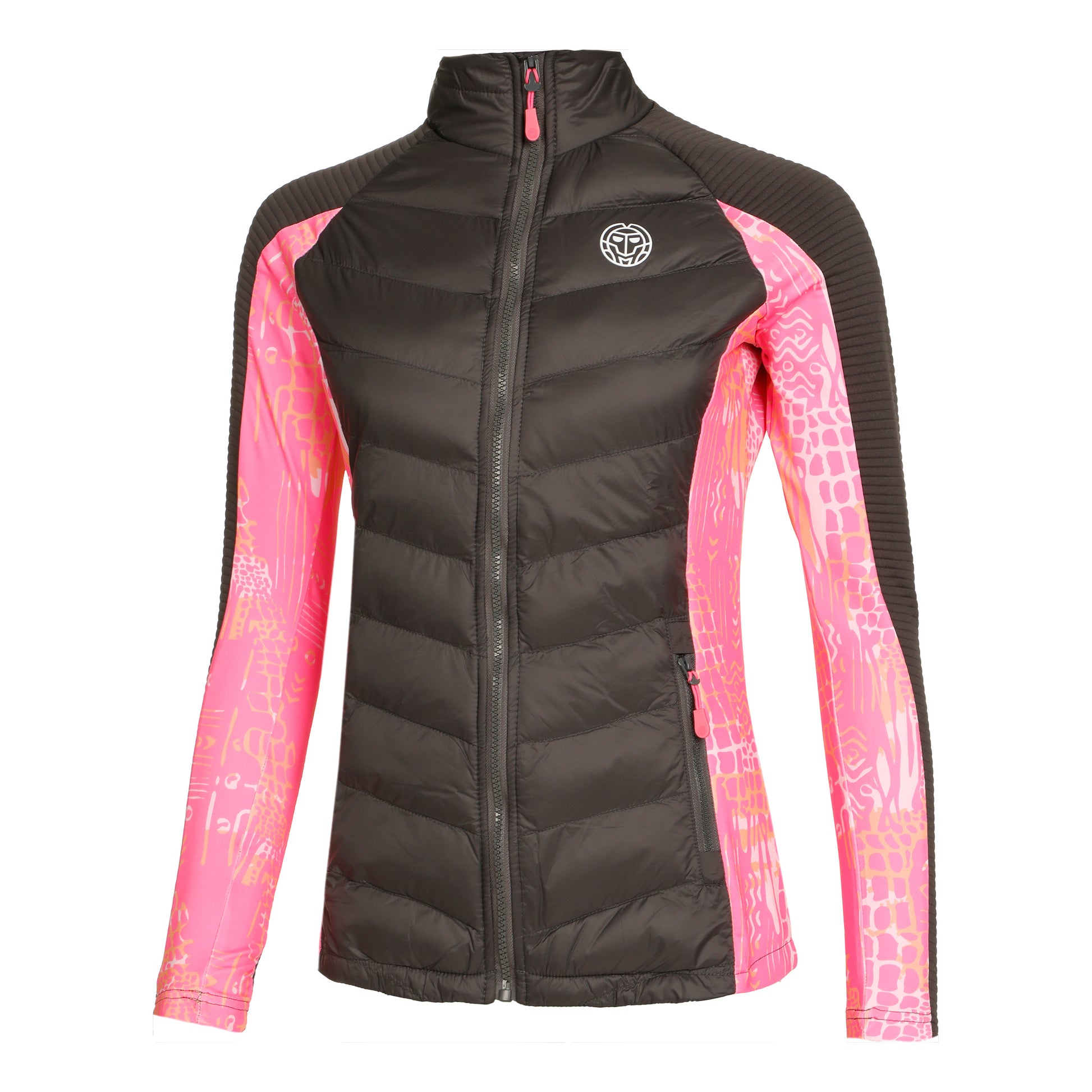 BIDI BADU Dania Tech Down Giacca Da Allenamento Donna-Grigio,Rosa