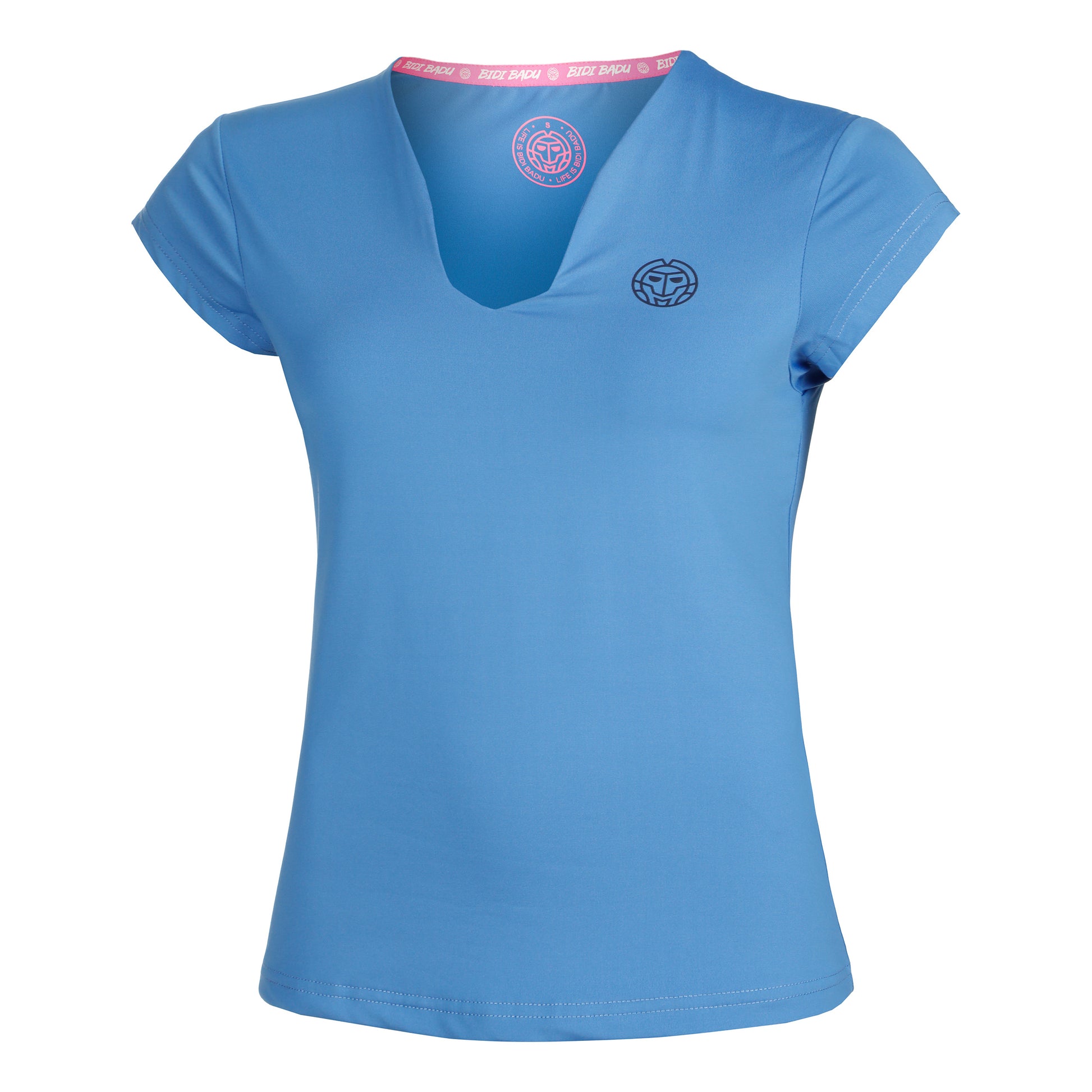 BIDI BADU Colortwist V-Neck Maglietta Donna-Blu