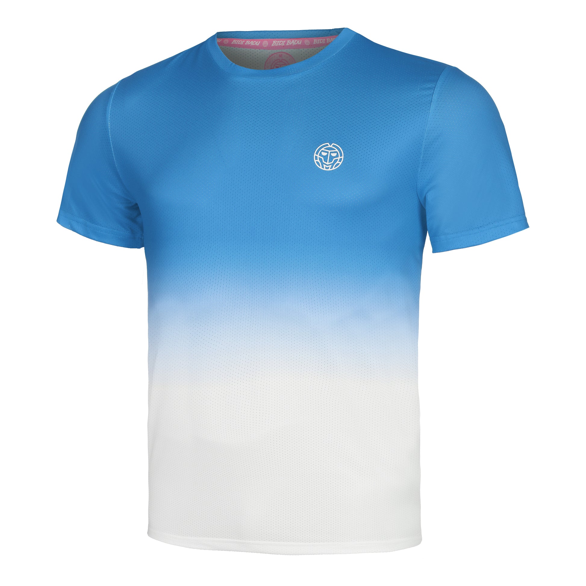 BIDI BADU Crew Gradiant Maglietta Uomini-Blu,Bianco