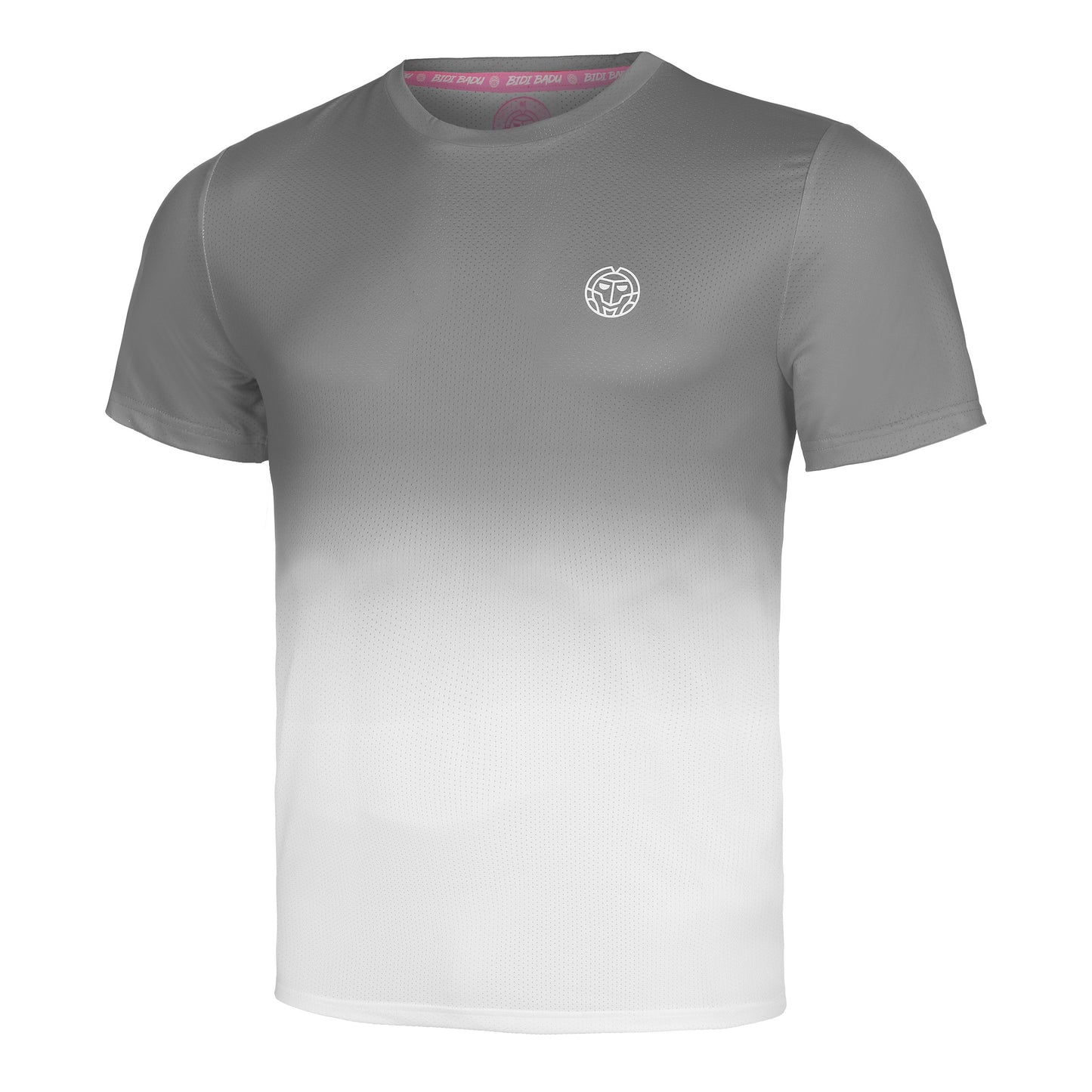 BIDI BADU Crew Gradiant Maglietta Uomini-Grigio,Bianco