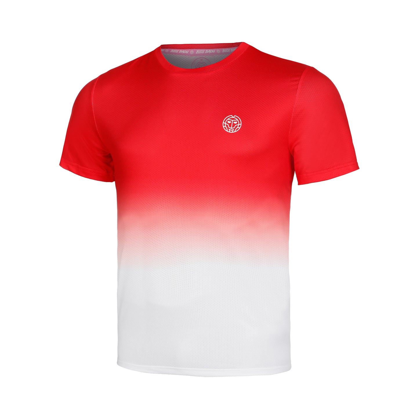 BIDI BADU Crew Gradiant Maglietta Ragazzi-Rosso,Bianco