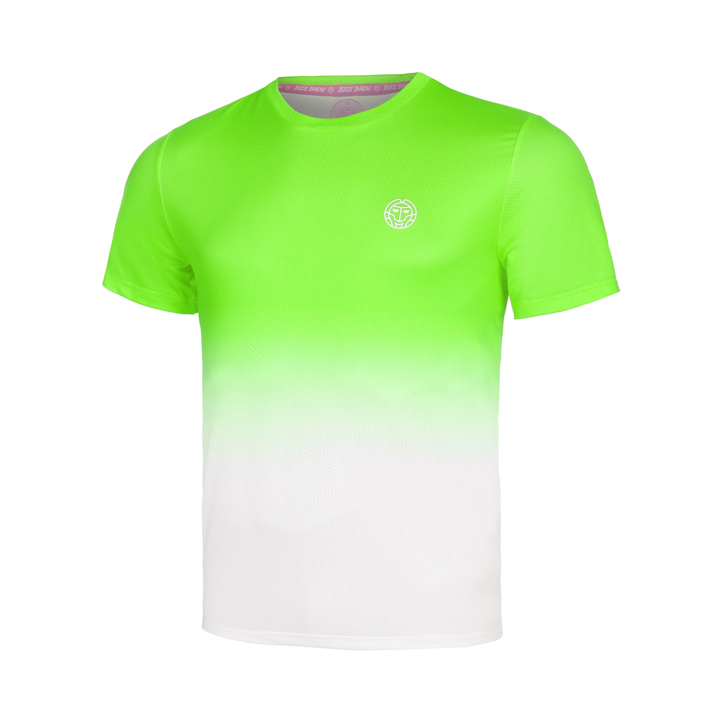 BIDI BADU Crew Gradiant Maglietta Ragazzi-Verde Neon,Bianco