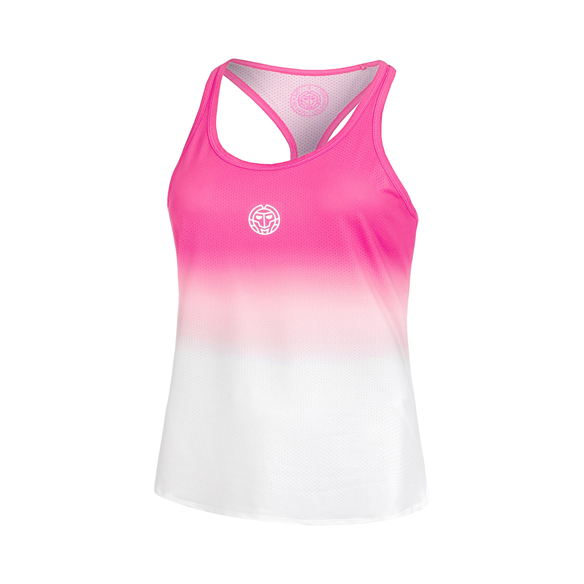 BIDI BADU Crew Gradiant Canottiera Ragazze-Rosa,Bianco