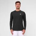 Crew Roundneck Manica Lunga Uomini-Nero