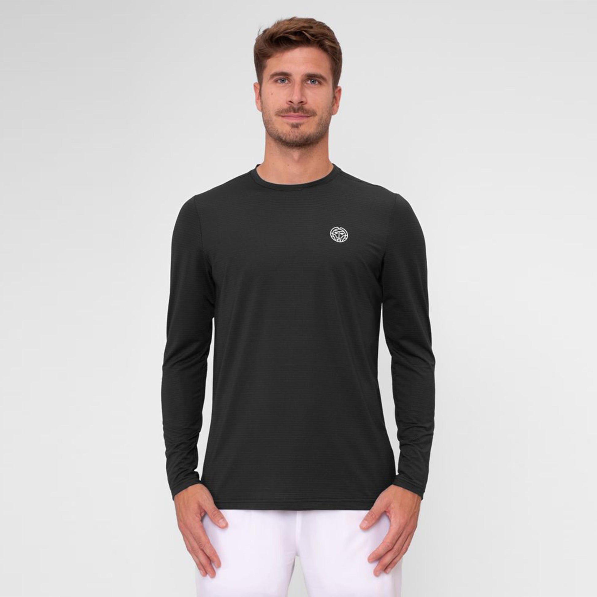BIDI BADU Crew Roundneck Manica Lunga Uomini-Nero