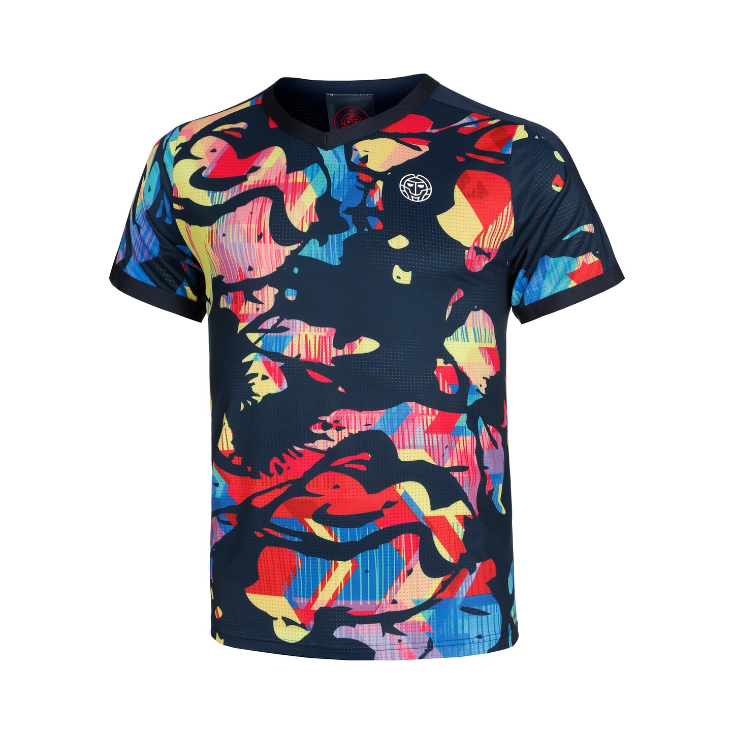 BIDI BADU Wild Arts V-Neck Maglietta Ragazzi - blu scuro, multicolore
