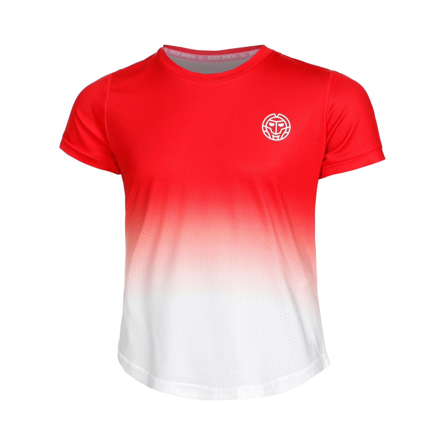 BIDI BADU Crew Gradiant Junior Maglietta Ragazze-Rosso,Bianco